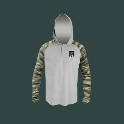 FUSE HENLEY HOODY - ALLOY CAMO