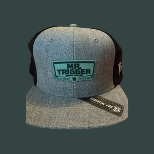 Mr. Triggerfish Flat Heather Grey – Fish Logo